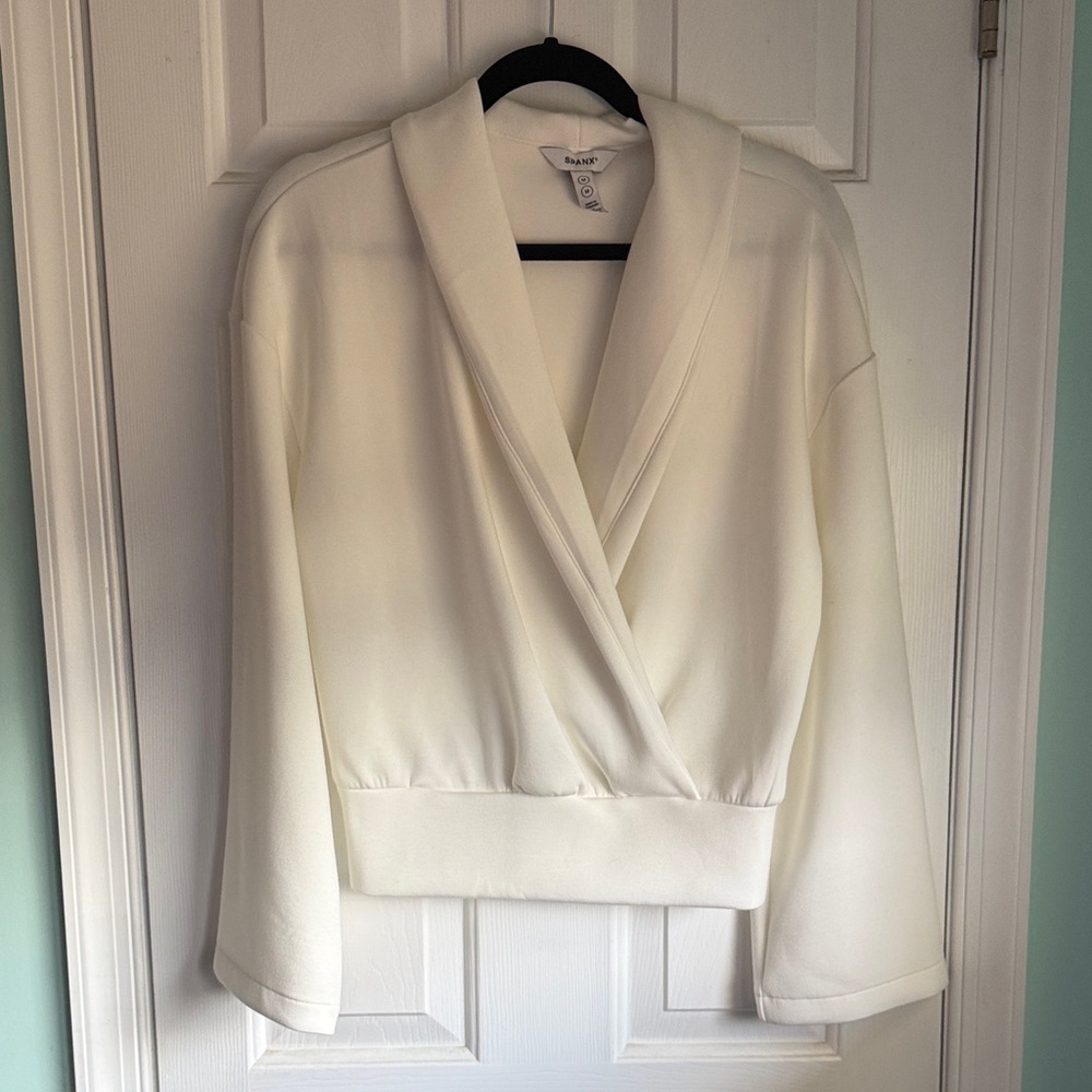 SPANX Cream Blouse